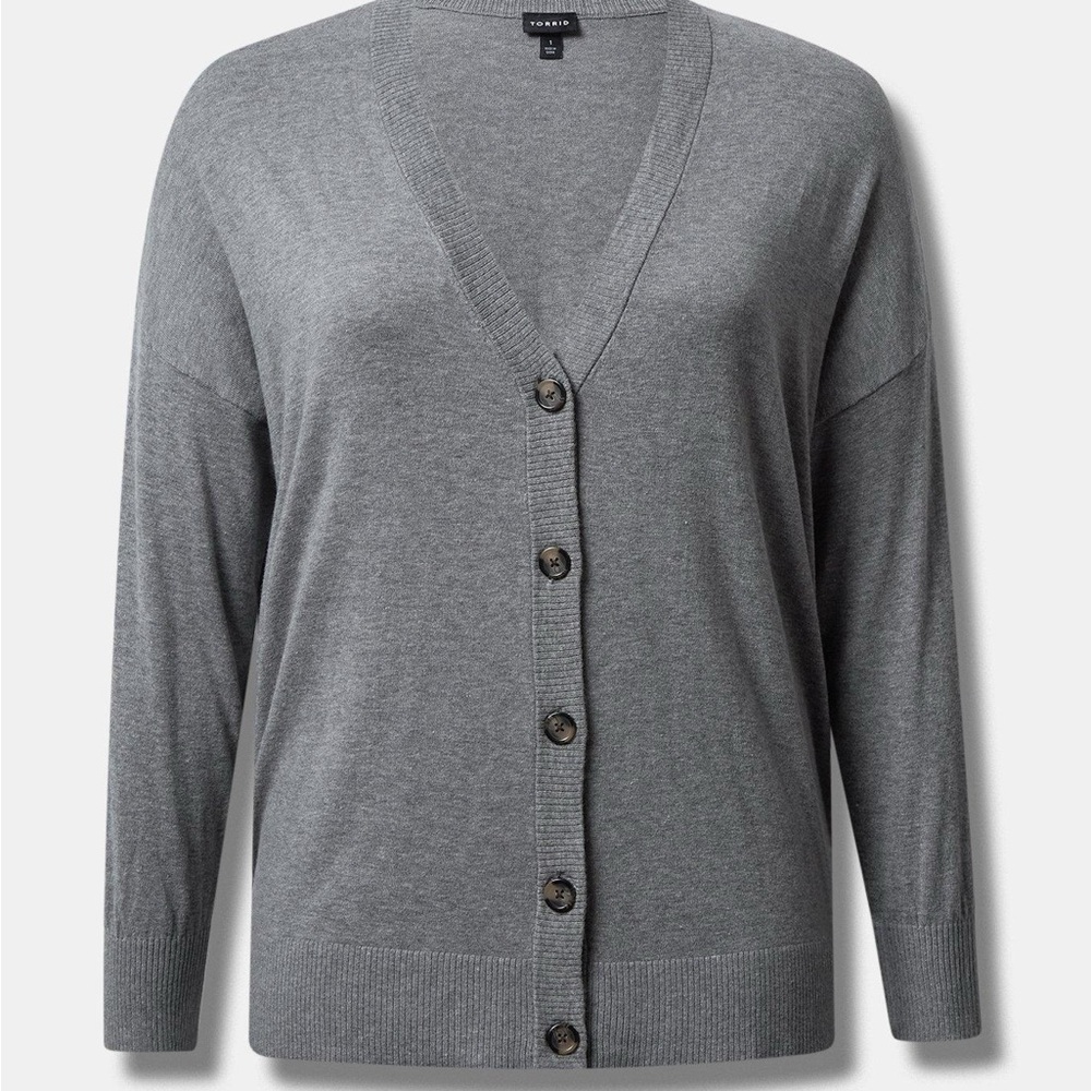 Torrid Grey Boyfriend Cardigan (6x/30)